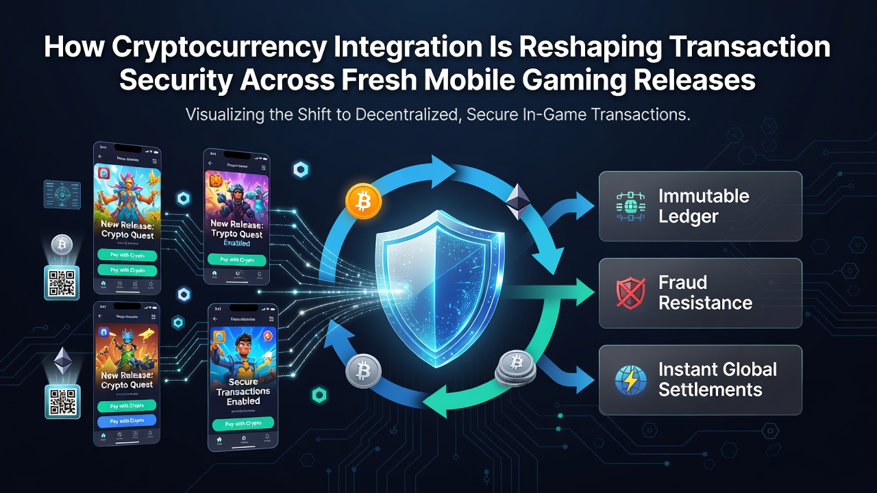 Blockchain network visualization connected to mobile game transactions